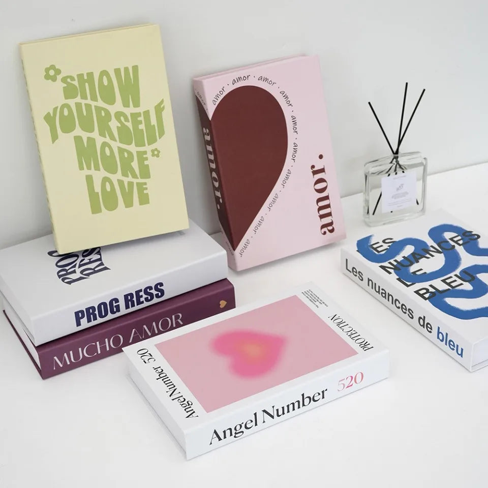 Fashion Series Fake Book Decoration Coffee Table Decoration Living Room Fashion Prop Books Home Decoration Model Room Home Decor