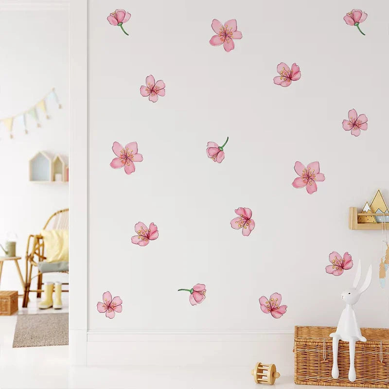 Pink Sakura Wall Stickers for Home Decoration Wall Decals Wall Art Wallpaper