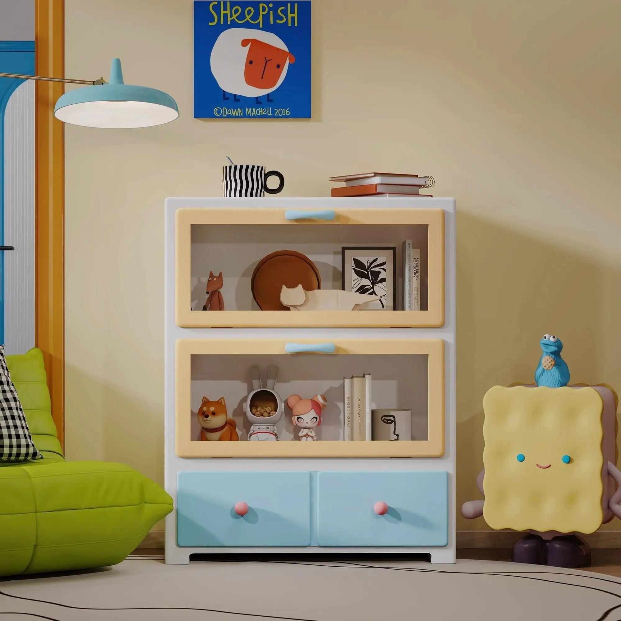 Barbie Pink Hand Office Storage Closet Living Room Storage Cupboard Modern Display Side Cupboard