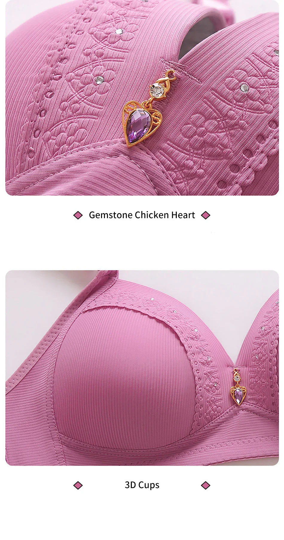 Stylish Plus Size Full Cup Bra with Side Gathering Anti Sagging and Push Up No Underwire for Seamless and Comfortable Experience