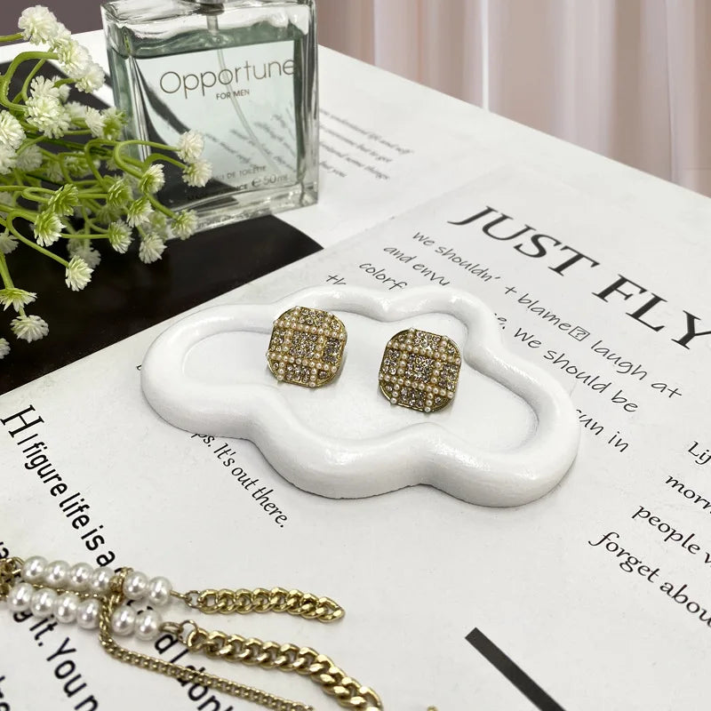 Creative Resin Trays Home Decor Jewelry Dish Heart Cloud Shape Storage Plate Organizer