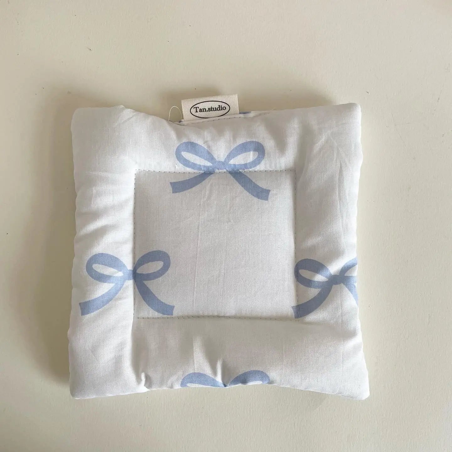 Coquette Bow Coasters Double Thickened Fabric Girl Heart Tableware Mats Sweet