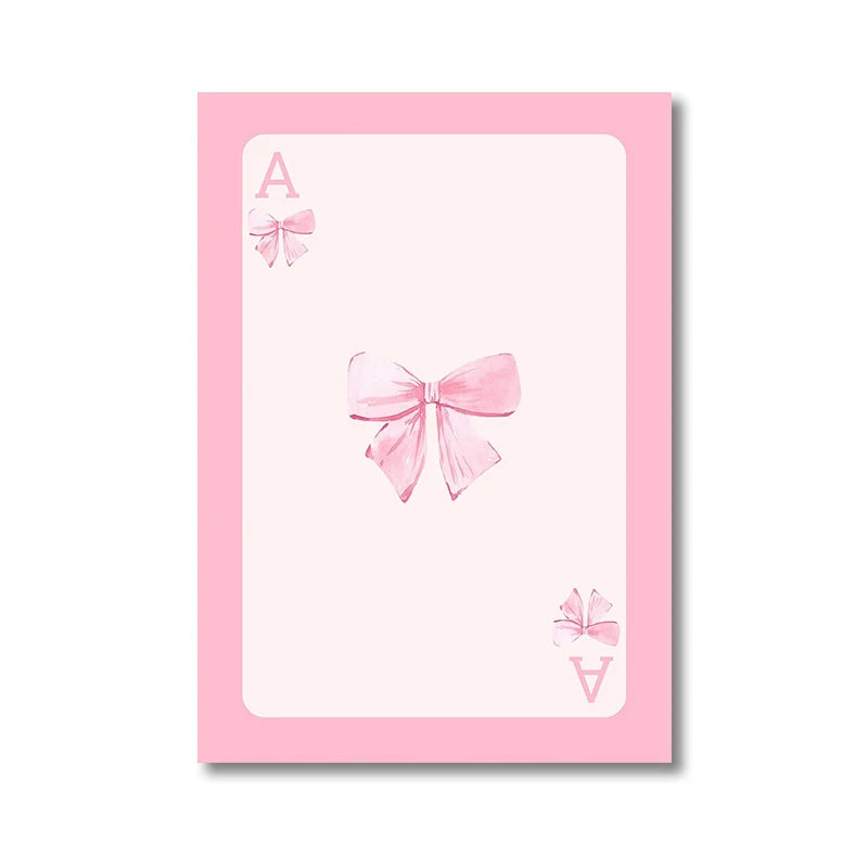 Trendy Bows Poster Wall Art Set of 3 Preppy Posters - Watercolor Prints