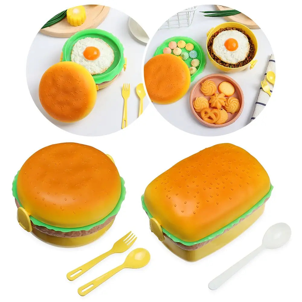 Bento Lunch Box for Kids Kawaii Cartoon Students Sandwich Snack Food Box Fruit Container Portable Picnic Fresh Box