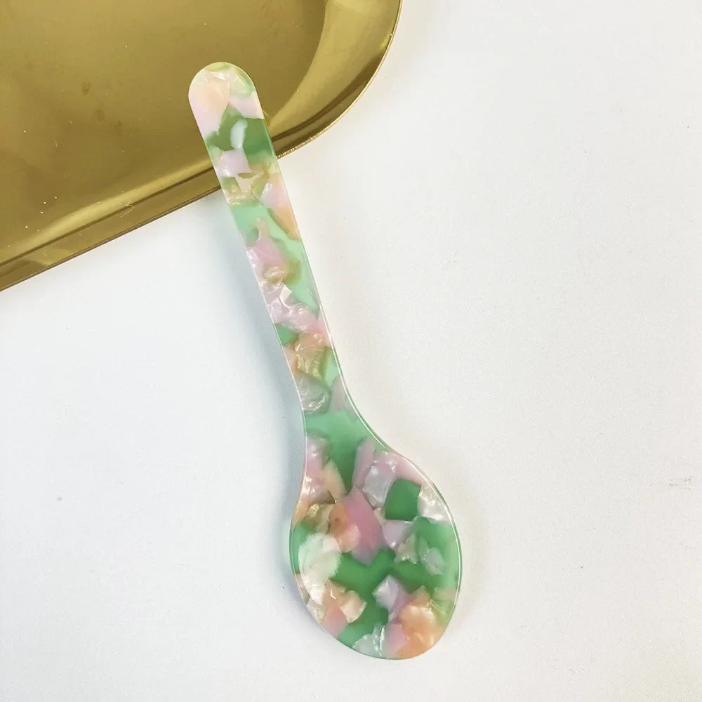 Natural Acrylic Spoons Crafted Kitchen Tableware