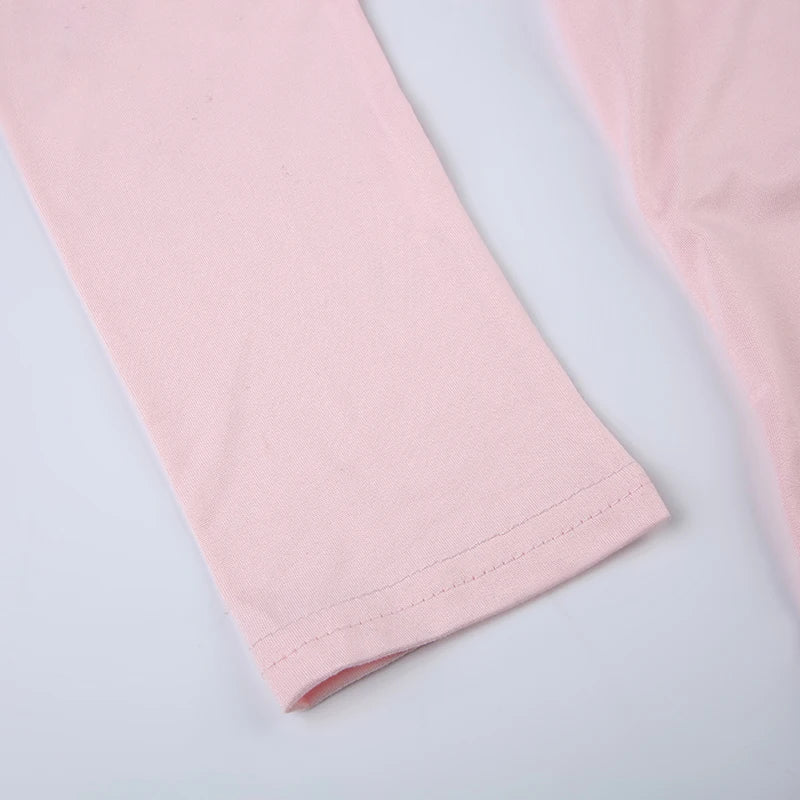 Slash Neck Top and Casual Pants Sets Women's Two Pieces Of Outfits Streetwear Solid Fashion Y2K Basic Slim Clothes