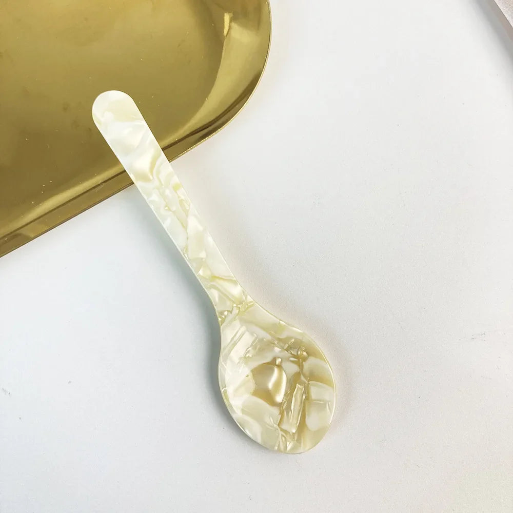 Natural Acrylic Spoons Crafted Kitchen Tableware
