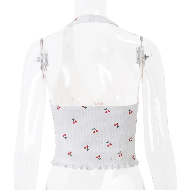 Halter Camis Tank Tops Summer Knitted Slim Fit Tank Top