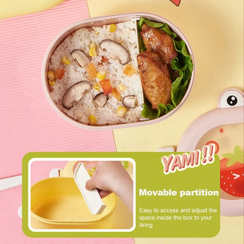 Bento Lunch Box for Kids Kawaii Cartoon Students Sandwich Snack Food Box Fruit Container Portable Picnic Fresh Box