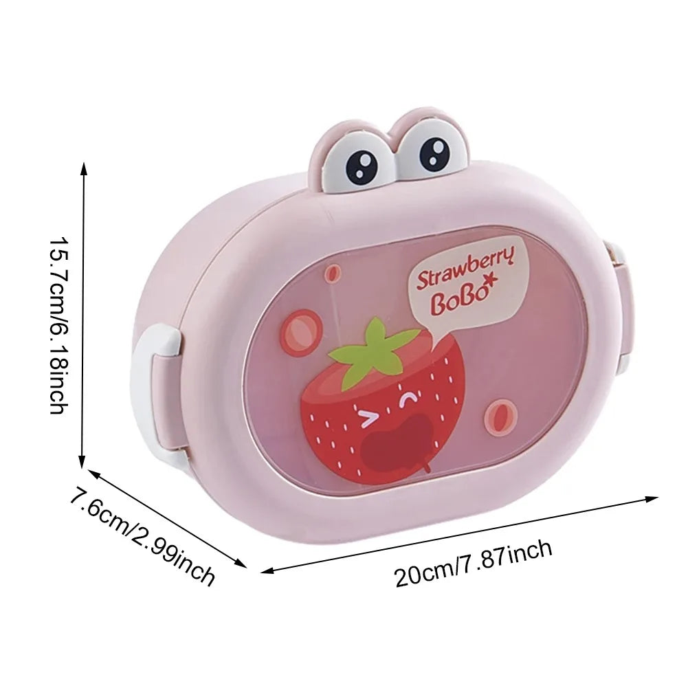 Bento Lunch Box for Kids Kawaii Cartoon Students Sandwich Snack Food Box Fruit Container Portable Picnic Fresh Box