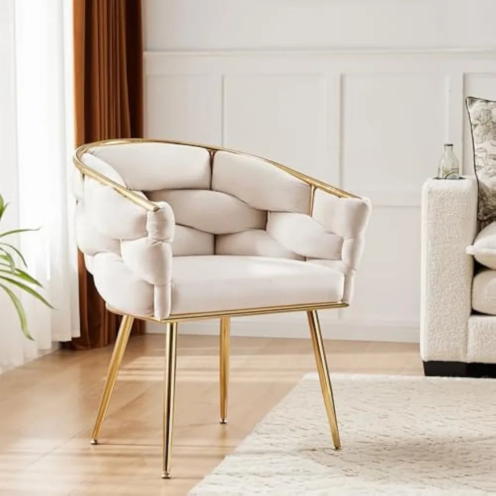 Mid Century Modern Accent Lounge Chair 400 LB Weight Capacity Industrial-Strength Metal Legs Luxury Upholstery Soft Cushion