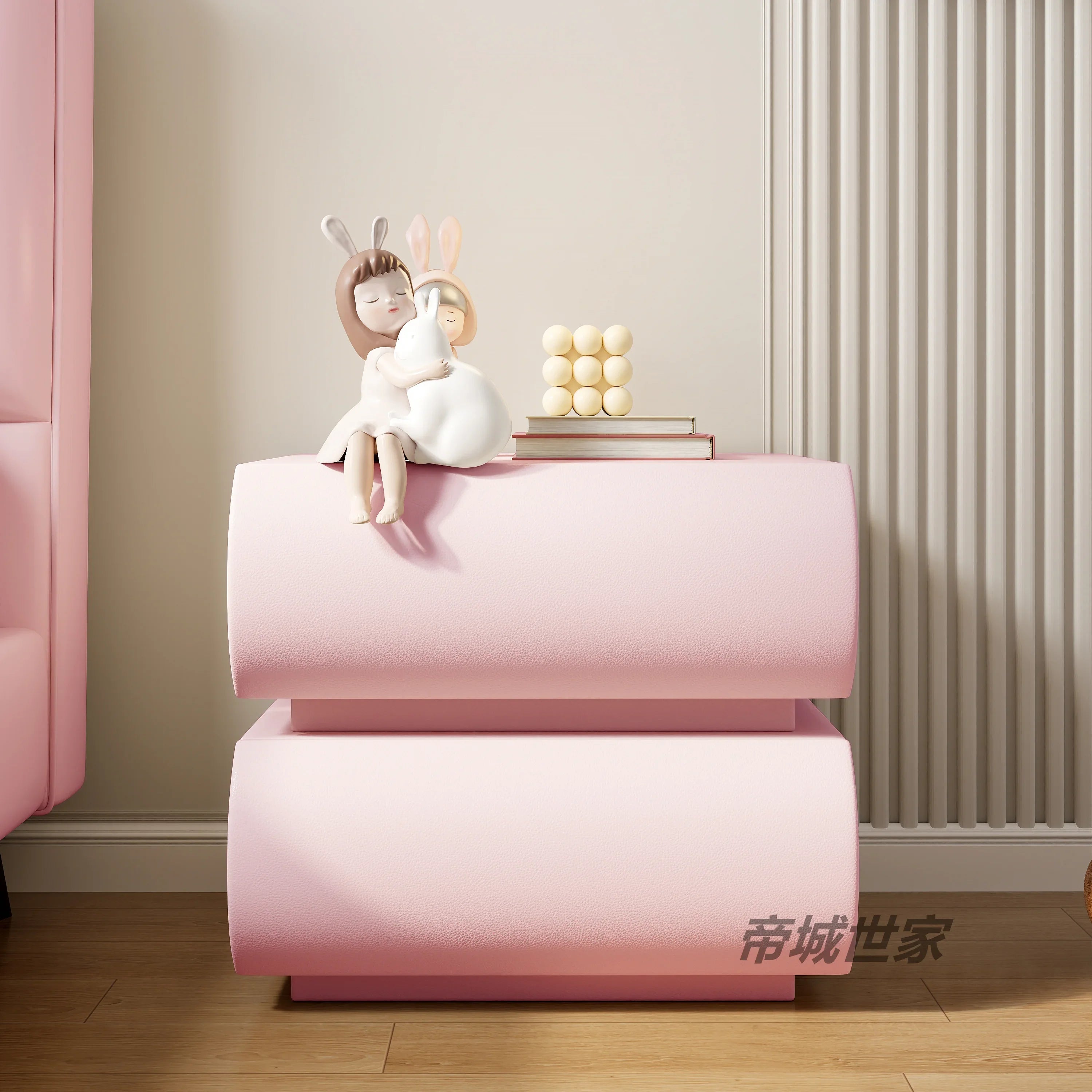 Luxury Modern Night Table Space Saving Minimalist Bedside Table Storage