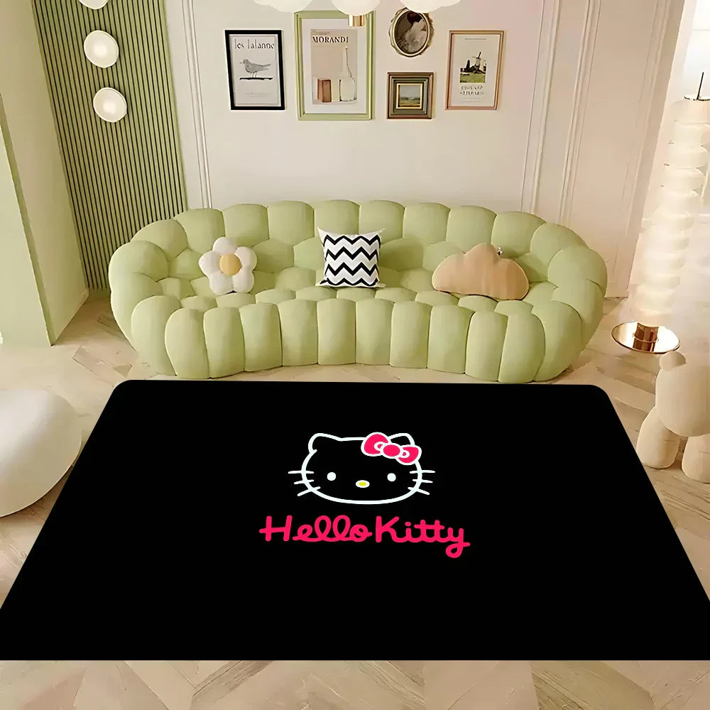 Hello Kitty Floor Style Soft Bedroom Floor Mat Rectangle Anti-slip Home Soft Front Door Indoor Outdoor Mat