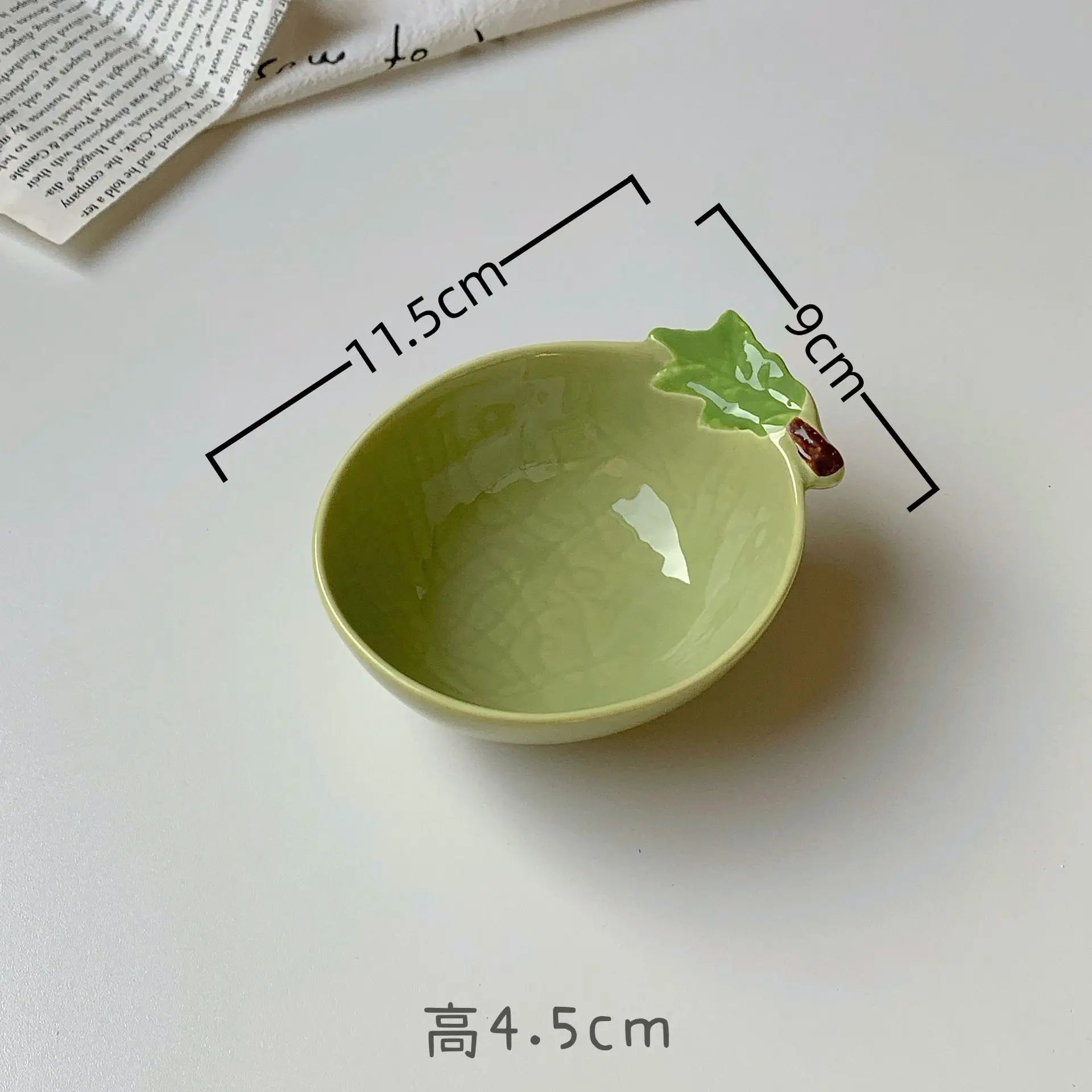 Cute Fruit Plate Household Underglaze Small Condiment Dish Ceramic Plate
