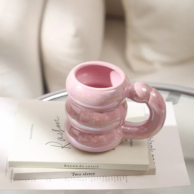 Ceramic Chubby Cute Cloud Mugs Kitchen Drinkware