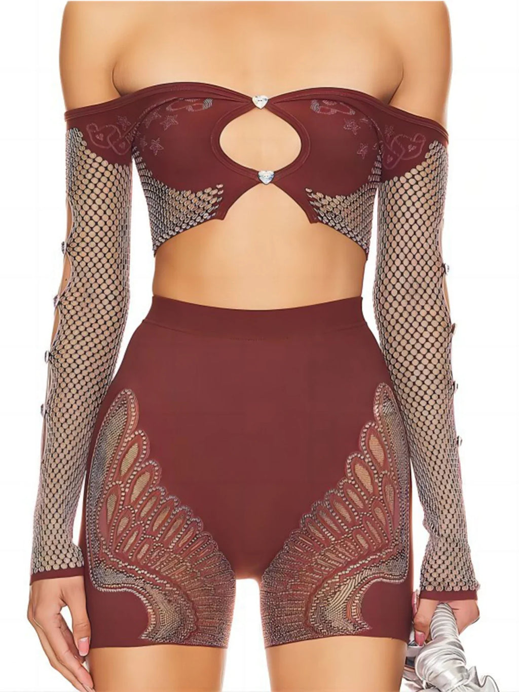 Sexy See Through Rhinestone Jumpsuit Women Pants Summer Bodycon Romper Jumpsuit Woman Long Sleeve