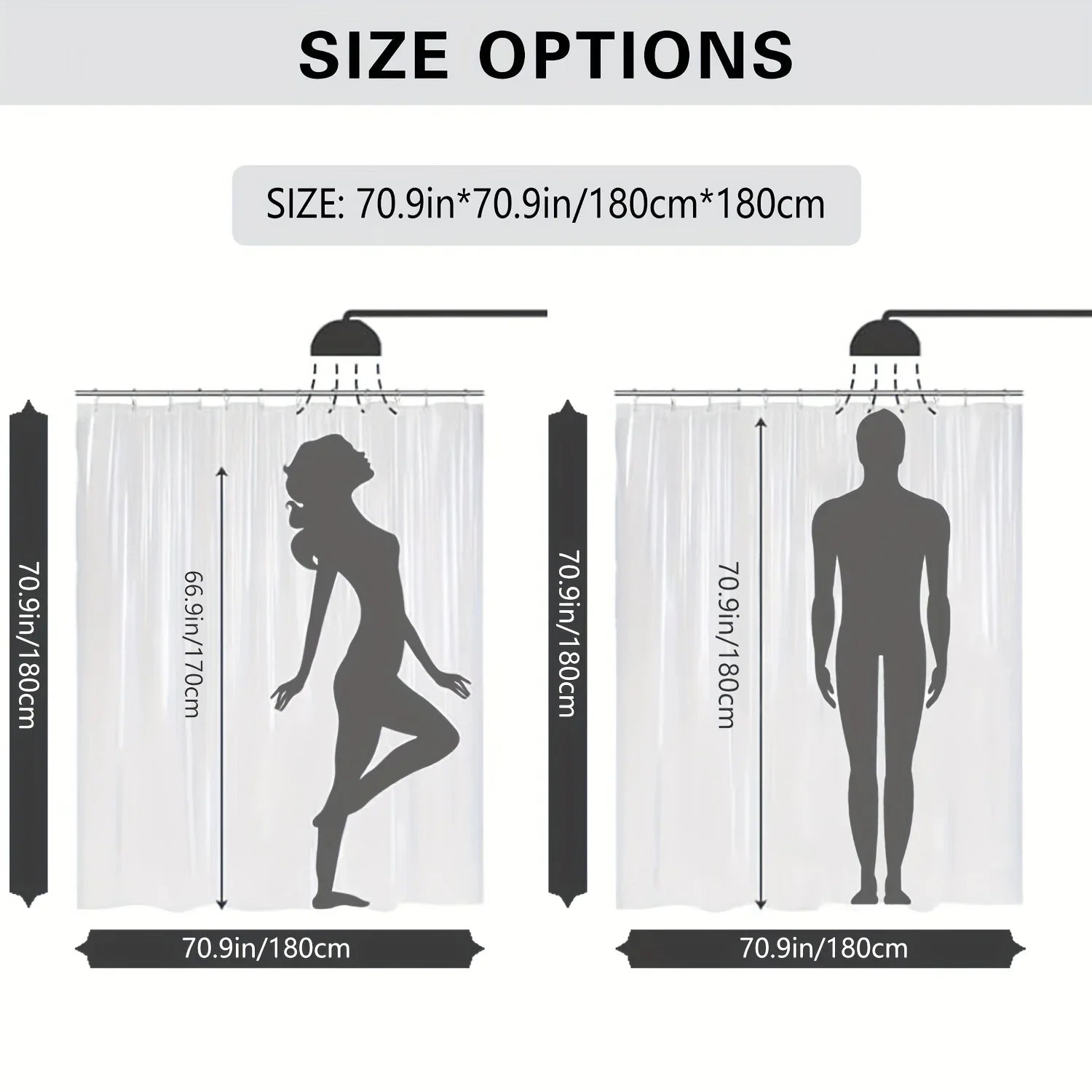 Pink Floral and Heart Print High Quality Shower Curtain - Cute and Stylish Bathroom Decor with Hooks, Polyester Fabric