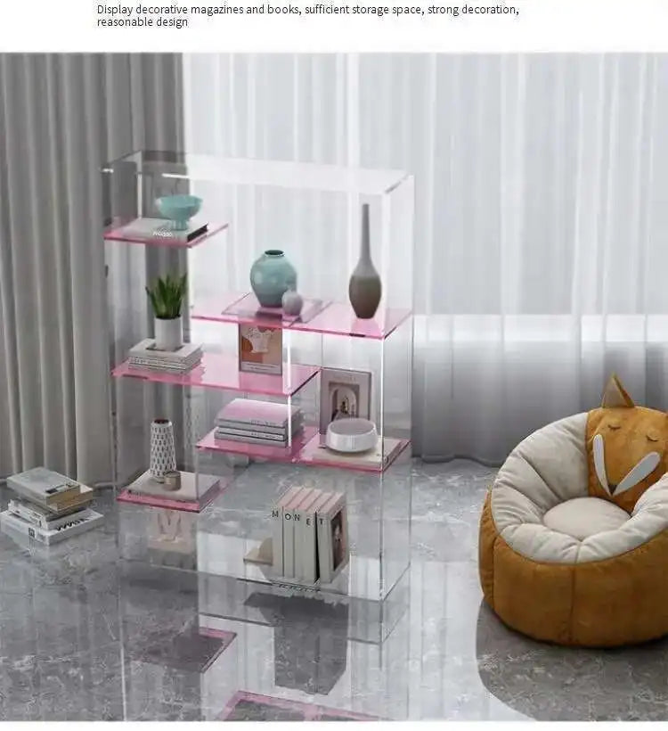 Multifunctional Bookcase Storage Shelves Modern Bookshelf Book Rack