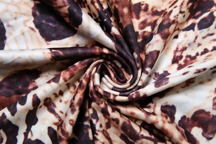 Sexy Maxi Dress Women Backless Coquette v-Neck Snake Print Sleeveless