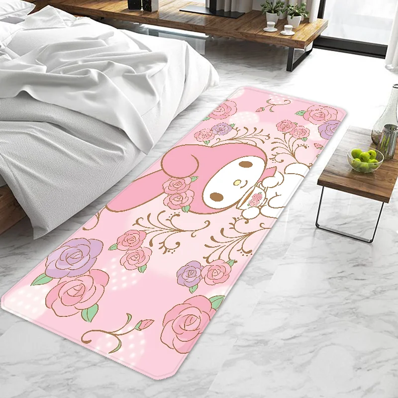 Kawaii My Melody Door Mat Entrance Doormat Non-slip Washable Kitchen Carpet Living Room Hallway Rugs Door Mats Bathroom Bath