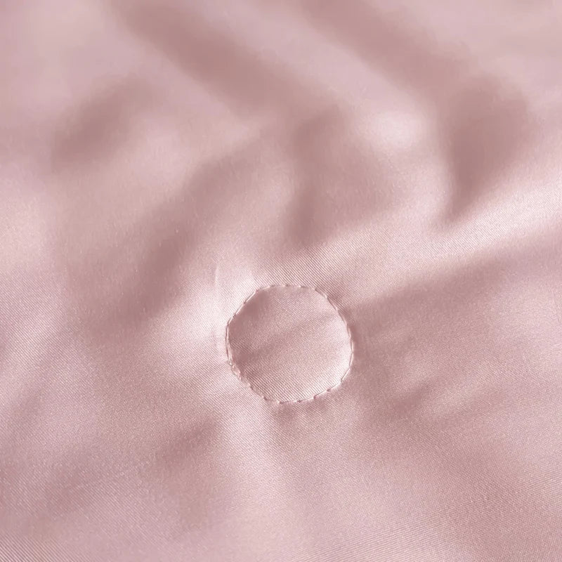 Coquette Quilt Washed Silk Color Ruffle Comfortable Skin Friendly Quilt No Pillowcase No Sheet