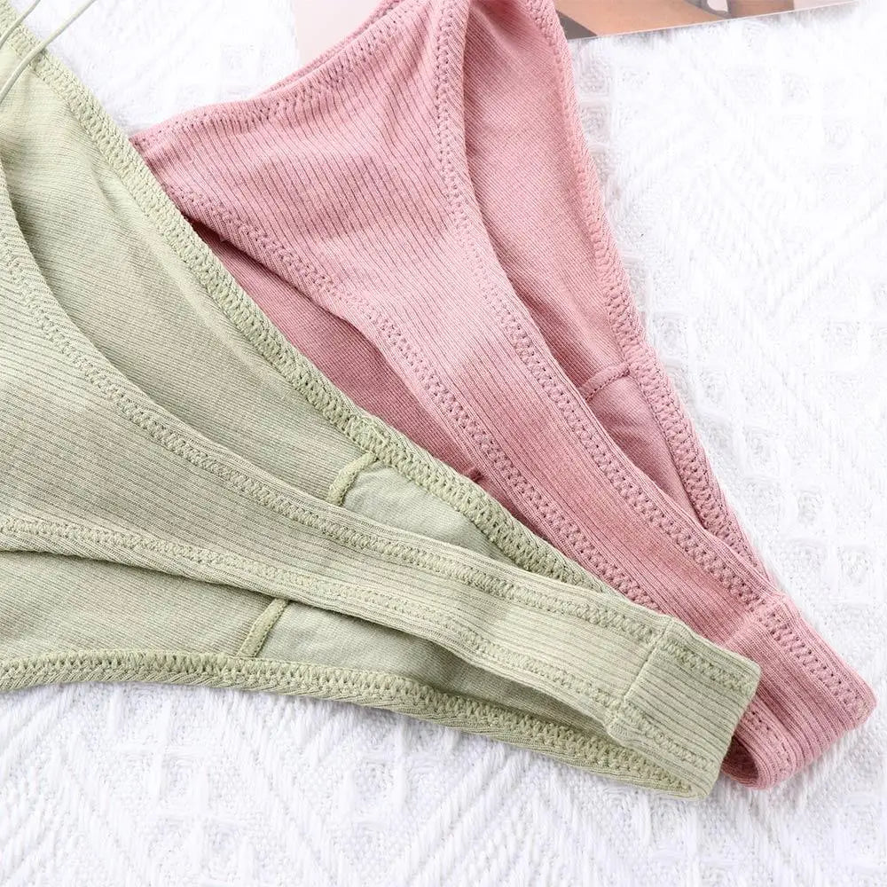 Thin Strappy Low Rise Cotton Thongs G Strings Underwear Panties
