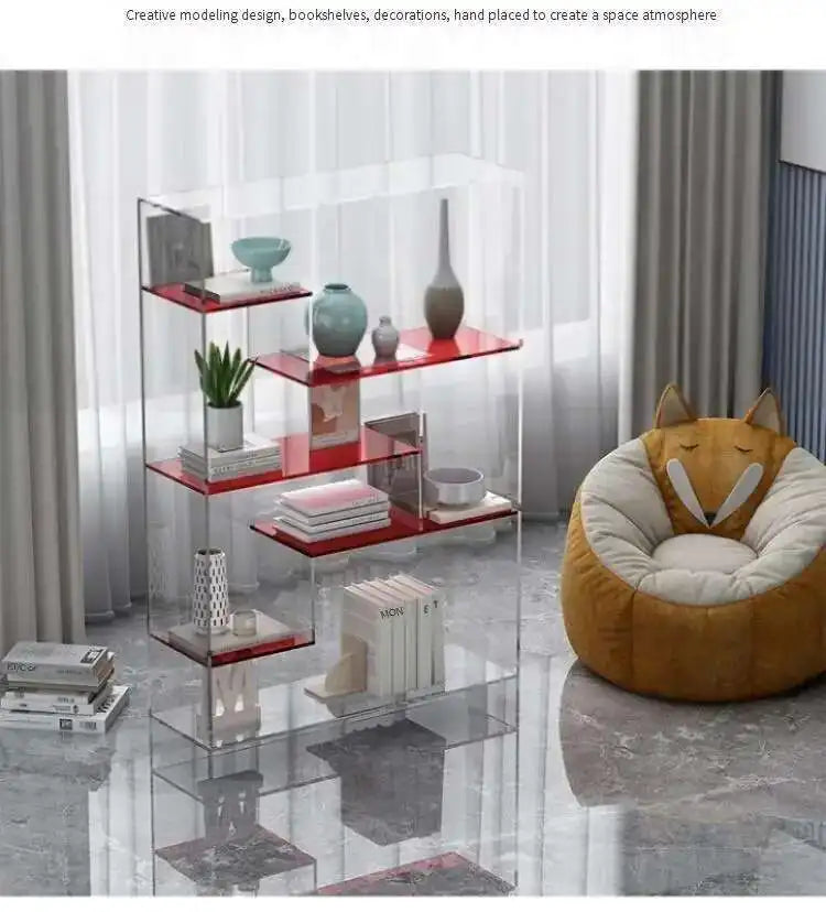 Multifunctional Bookcase Storage Shelves Modern Bookshelf Book Rack