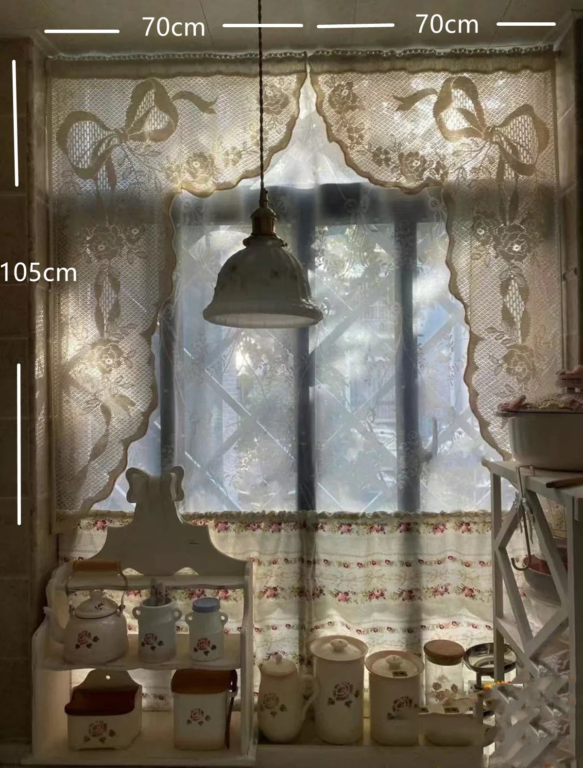 New Bow Curtain Door Hanging Decoration Korean Style String Pendant High Beauty Curtain Partition Door Girls Room Decor