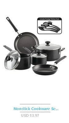 Nonstick Diamond Ceramic Cookware Set Pink Pot Pan Stockpot Frypan Utensils Ladle