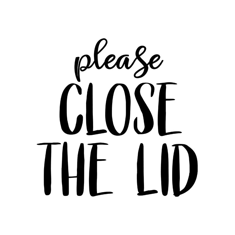 Toilet Seat Sign Vinyl Sticker Funny Decal Bathroom Decor