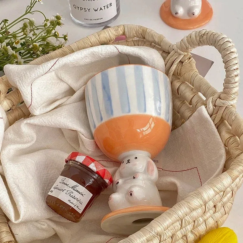 Ceramic Cup 3D Fun Cute Afternoon Tea Ice Cream Dessert Plate