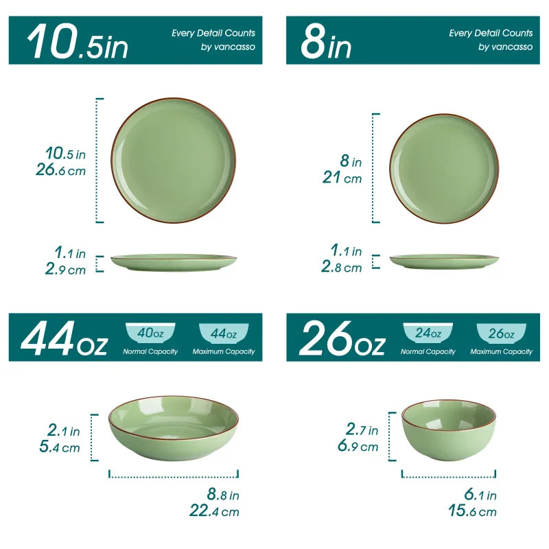 Stoneware 16-Piece Finnerware Set