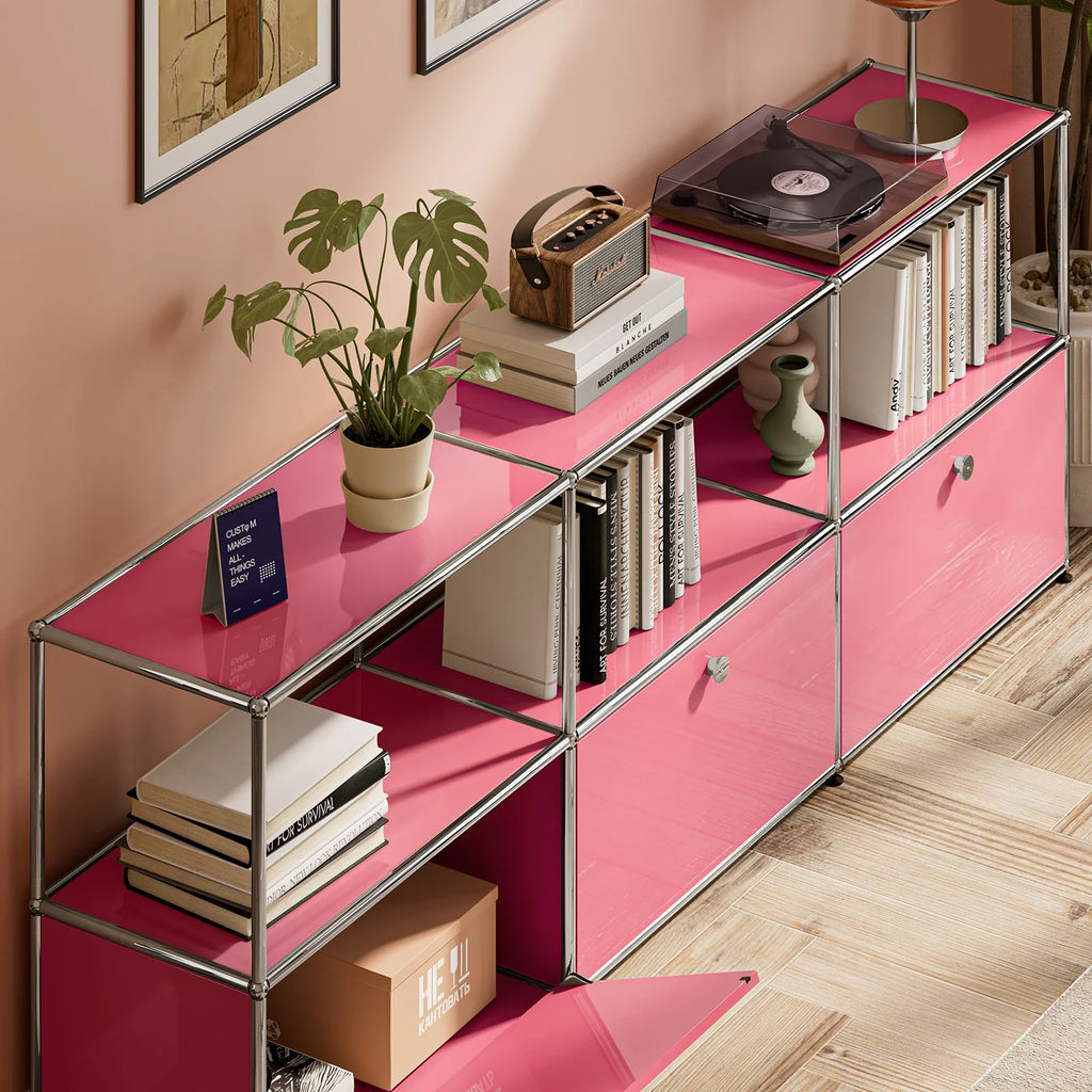 Storage Cabinet Module Furniture Haller Storage Shelf Sideboard Living Room Furniture Bed Side TableNight Stand Cabinet Home Use