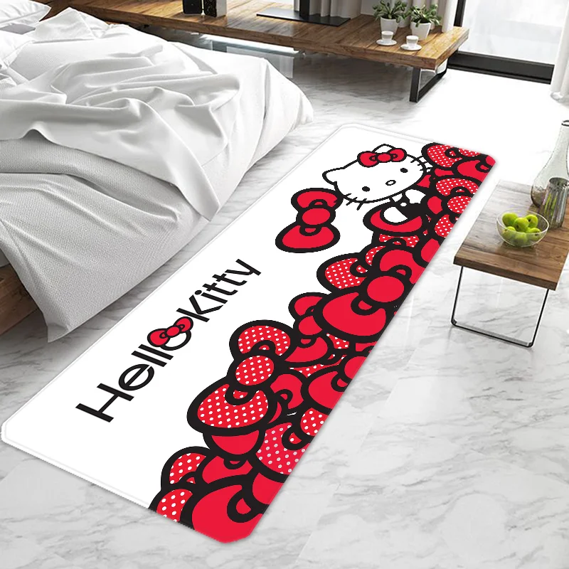 Cute Hello Kittys Door Mat Entrance Doormat Non-slip Washable Kitchen Carpet Living Room Hallway Rugs Door Mats Bathroom Bath