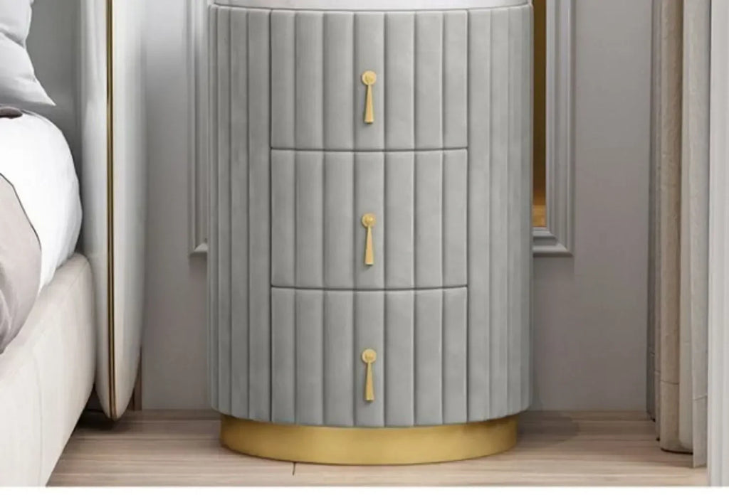 Mobile Side Bed Pink Nightstands Small Modern Modern Luxury Nightstands Space Saving Storage Furniture