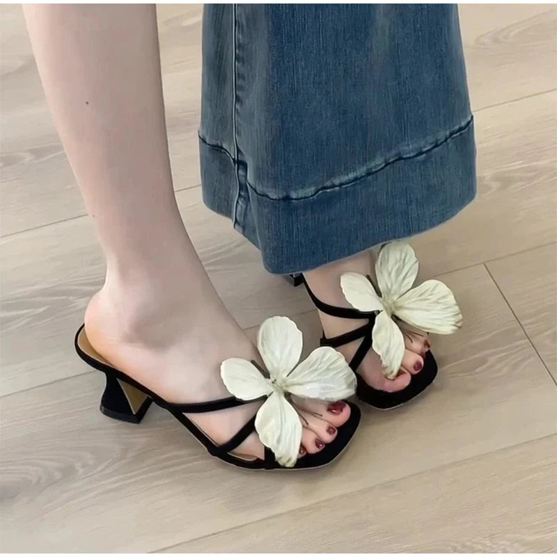 Butterfly High Heels Summer Brand New Light Luxury Fairy Elegant Comfortable Versatile Sandals