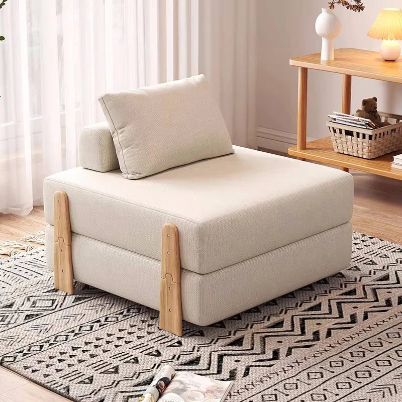 Cream Style Backrest Stool - Home Stable Soft Chairs Designer Model Room