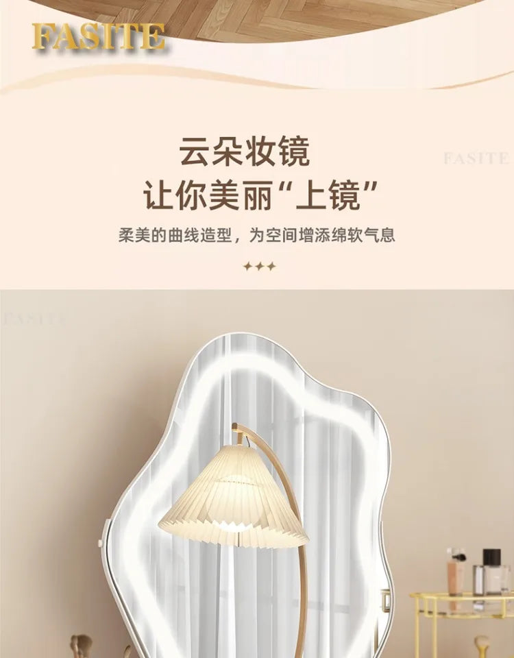 Modern Simple Makeup Table Household Bedroom Writing Desk Corner Desk Integrated Makeup Table