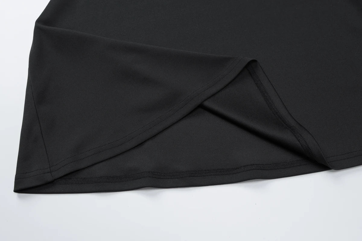 Off Shoulder Long Sleeves Slim Mini Dress Women's Sexy Elegant Outfit