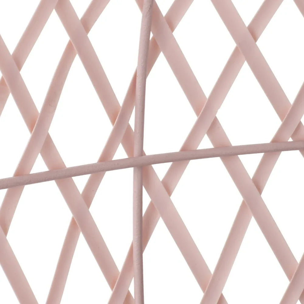 Pink Outdoor Wicker Fixed Children's Egg Chair