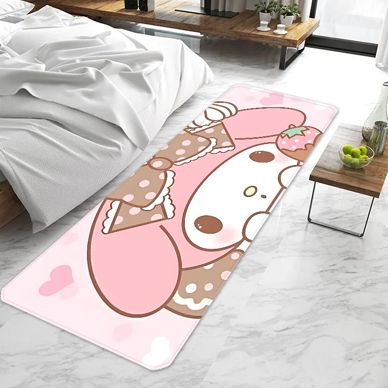Kawaii My Melody Door Mat Entrance Doormat Non-slip Washable Kitchen Carpet Living Room Hallway Rugs Door Mats Bathroom Bath
