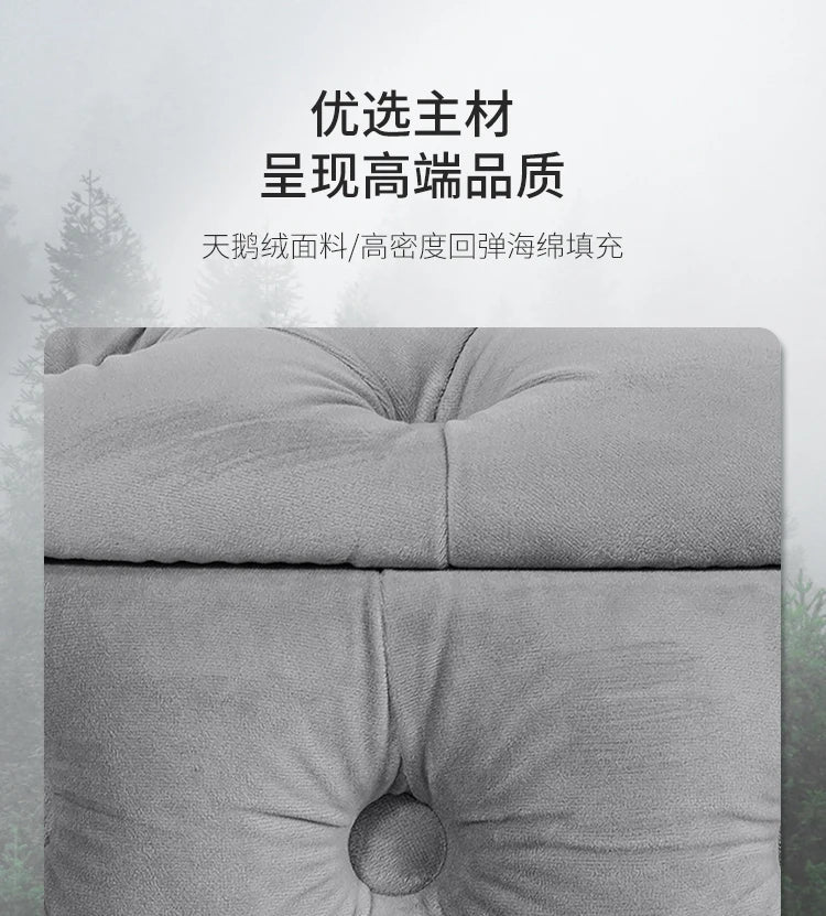 Luxury Sofa Footstool Fabric Storage Round Sofa Stool
