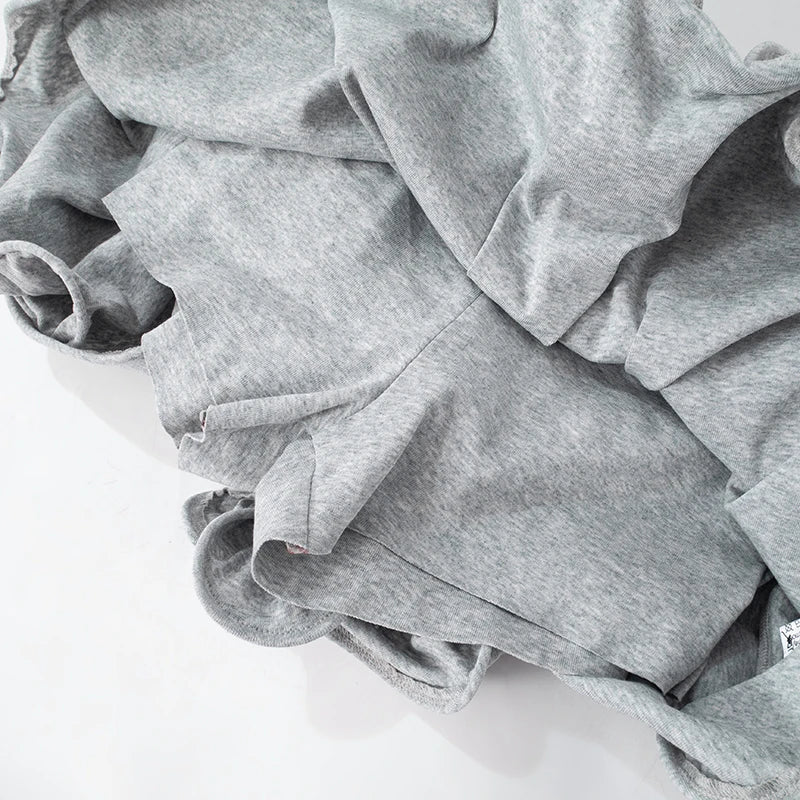 Irregular Tierred Mini Skirts Women Y2K Chic Puffy Wild Basic Coquette Style