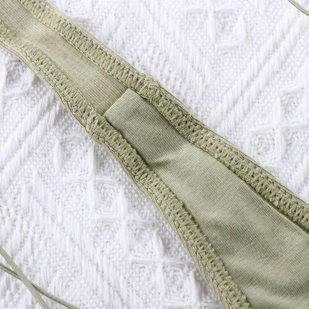 Thin Strappy Low Rise Cotton Thongs G Strings Underwear Panties