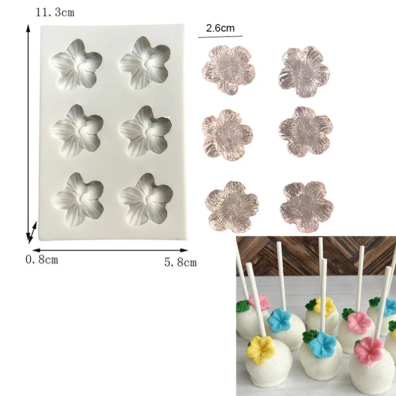Mini Bows Silicone Fondant Molds Bowknot Candy Chocolate Cake Pop Topper Decorating Tools Kitchen