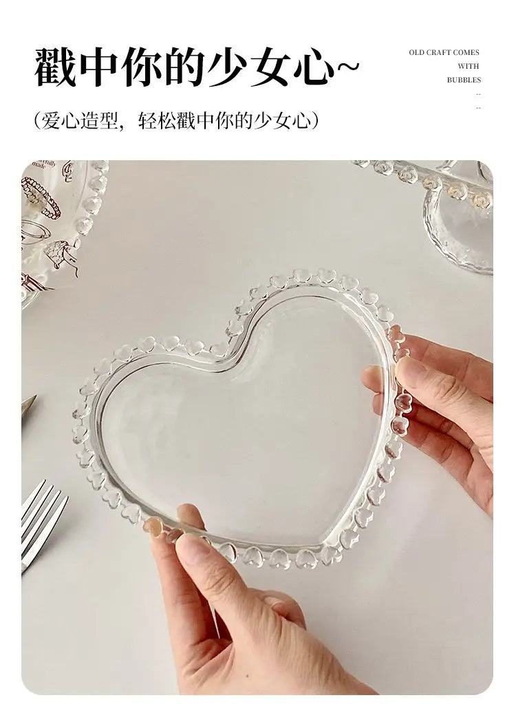 Clear Glass Cake Plate