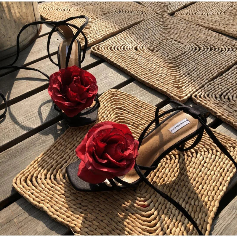 Summer Exquisite Butterfly Magnolia Flowers Holiday Casual Style Sandal