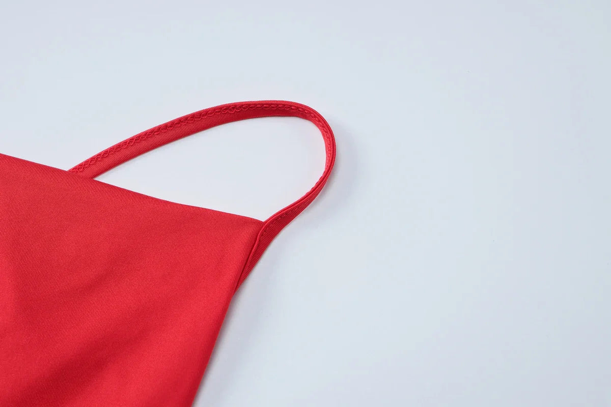 Sexy Backless Maxi Dress Women Spaghetti Strap Lace Up Solid