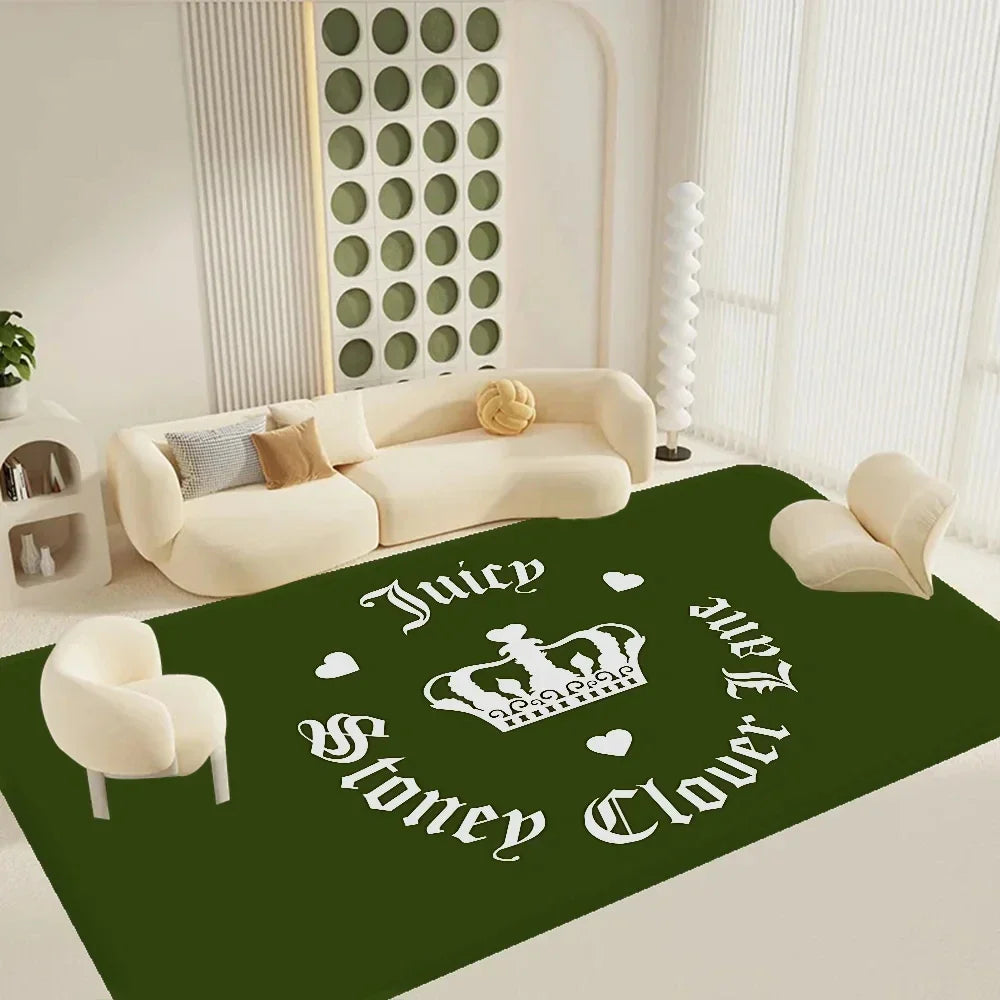 Juicy Couture Floor Mat Rectangle Anti-slip Home Soft Rug