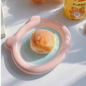 Chubby Breakfast Plate Cute Dish Plates Ceramic